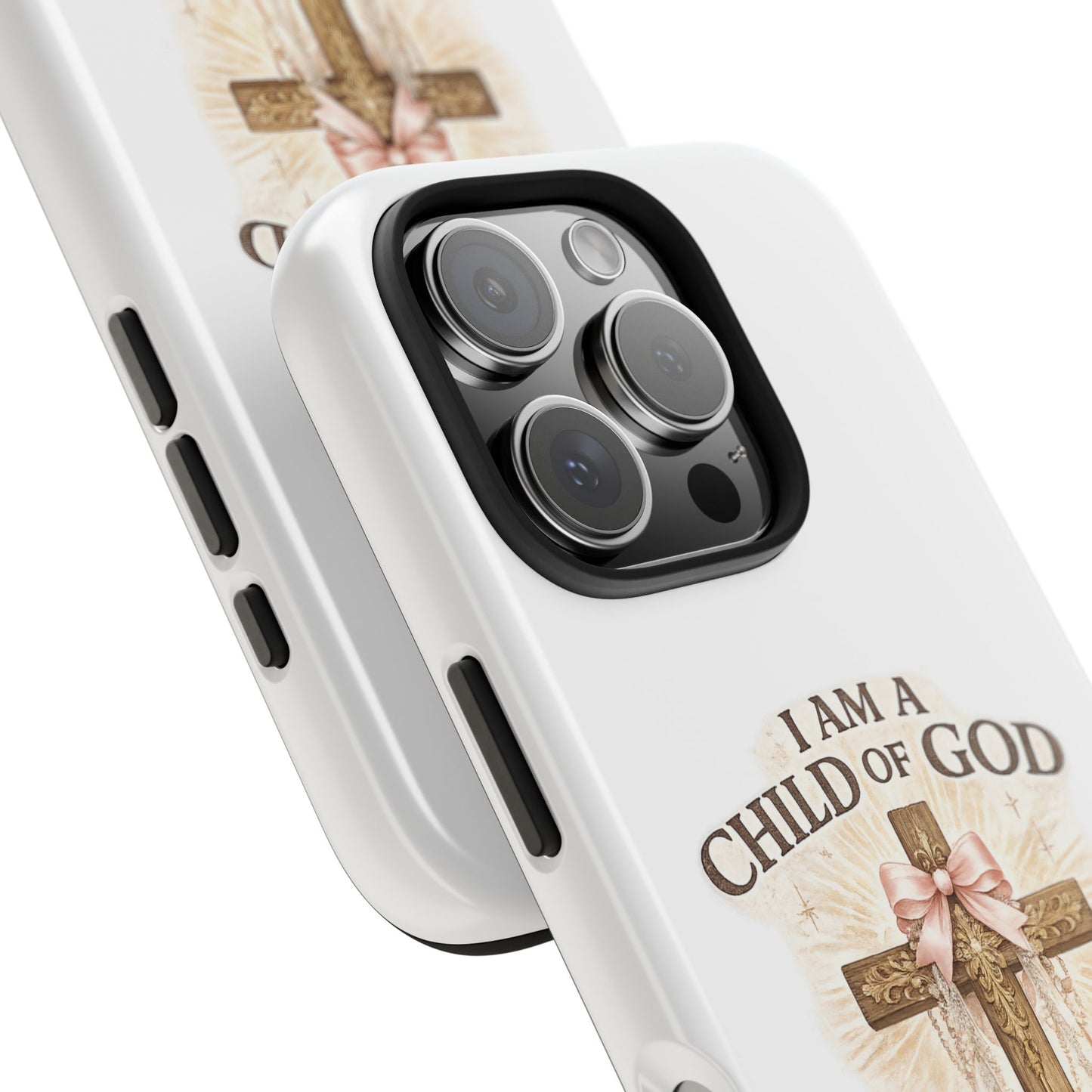 Religious Phone Case — "I Am a Child of God, I Love Jesus" Tough Protective Case