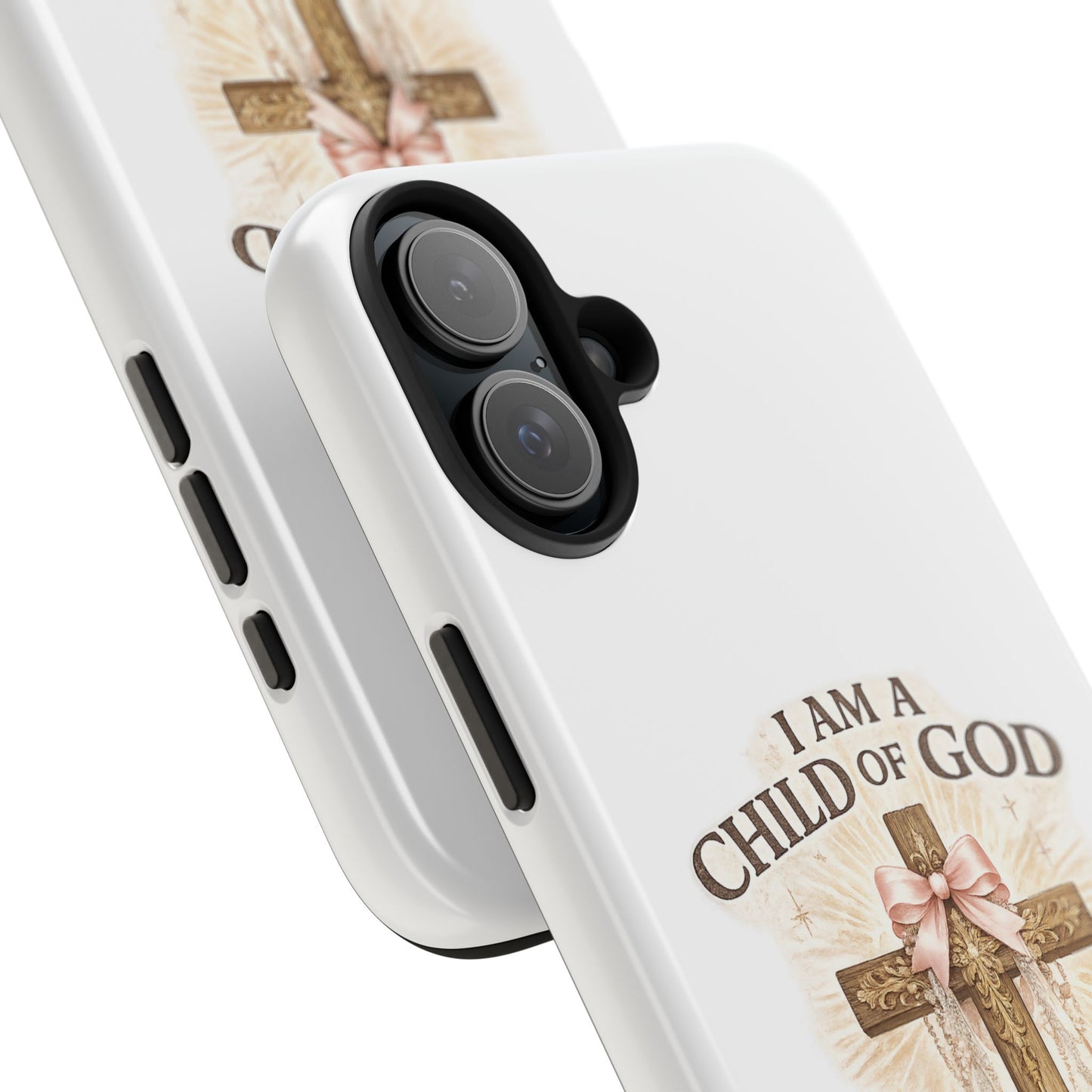 Religious Phone Case — "I Am a Child of God, I Love Jesus" Tough Protective Case