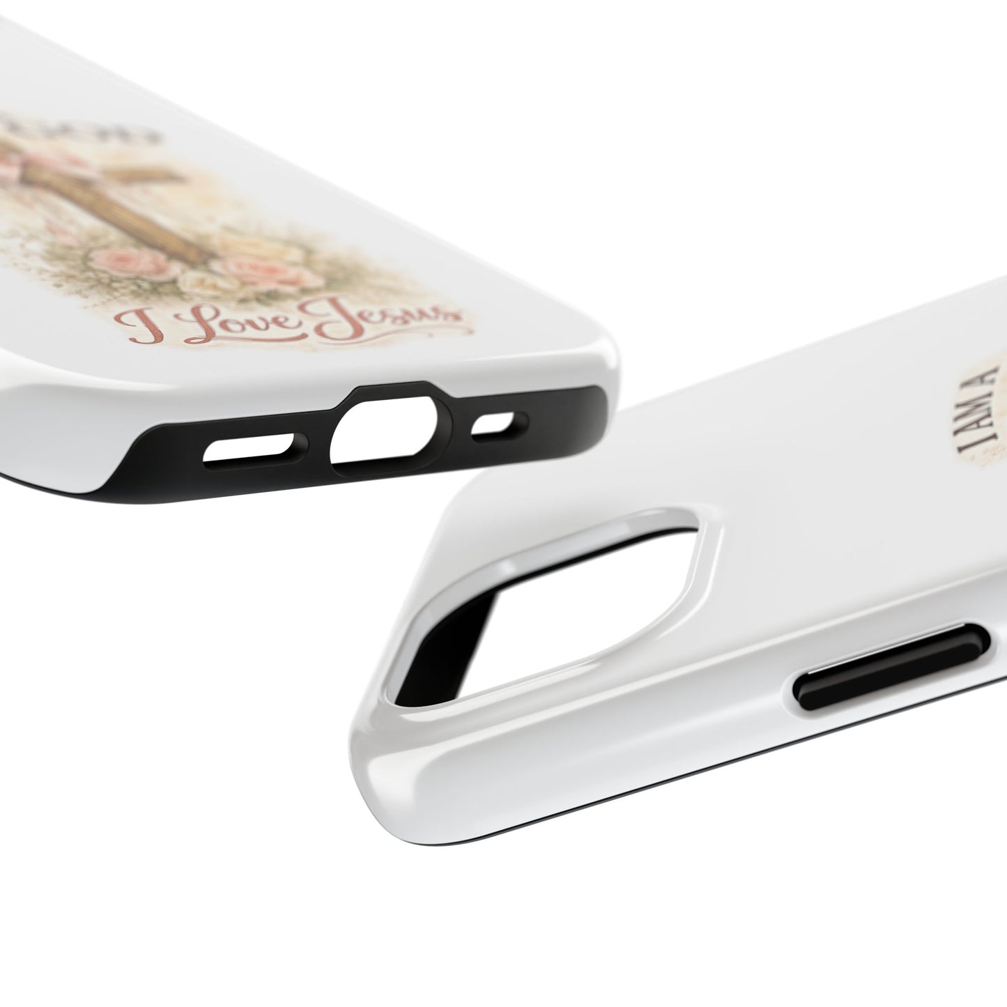 Religious Phone Case — "I Am a Child of God, I Love Jesus" Tough Protective Case