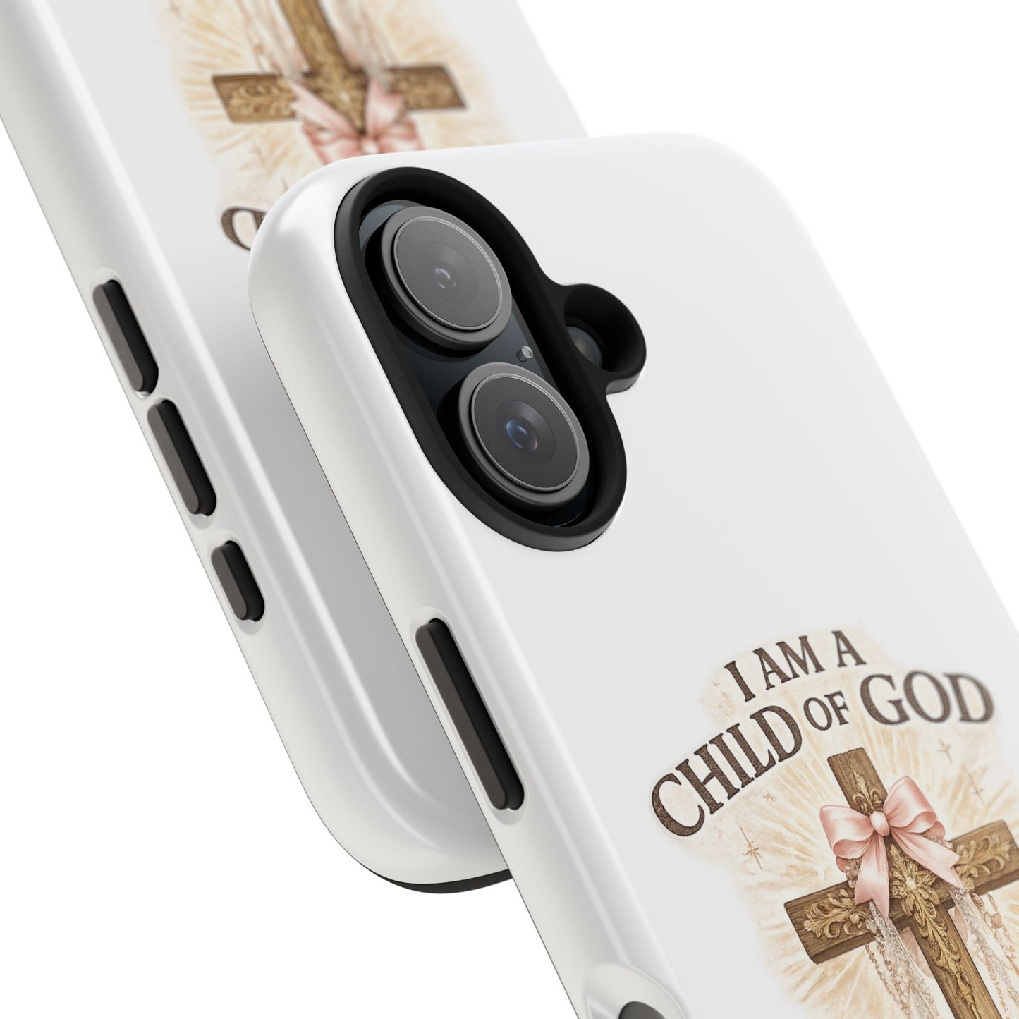 Religious Phone Case — "I Am a Child of God, I Love Jesus" Tough Protective Case