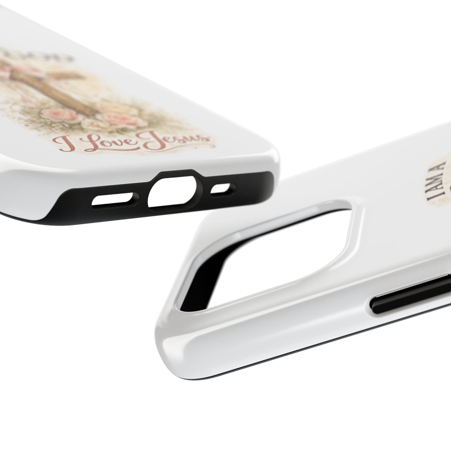 Religious Phone Case — "I Am a Child of God, I Love Jesus" Tough Protective Case
