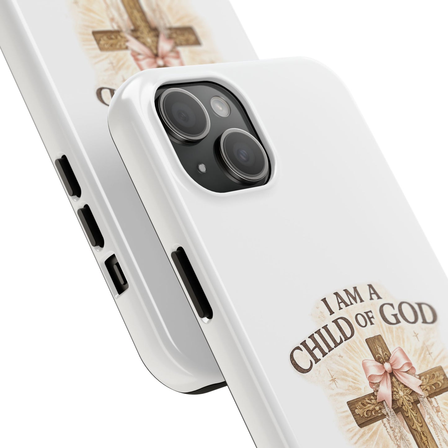 Religious Phone Case — "I Am a Child of God, I Love Jesus" Tough Protective Case